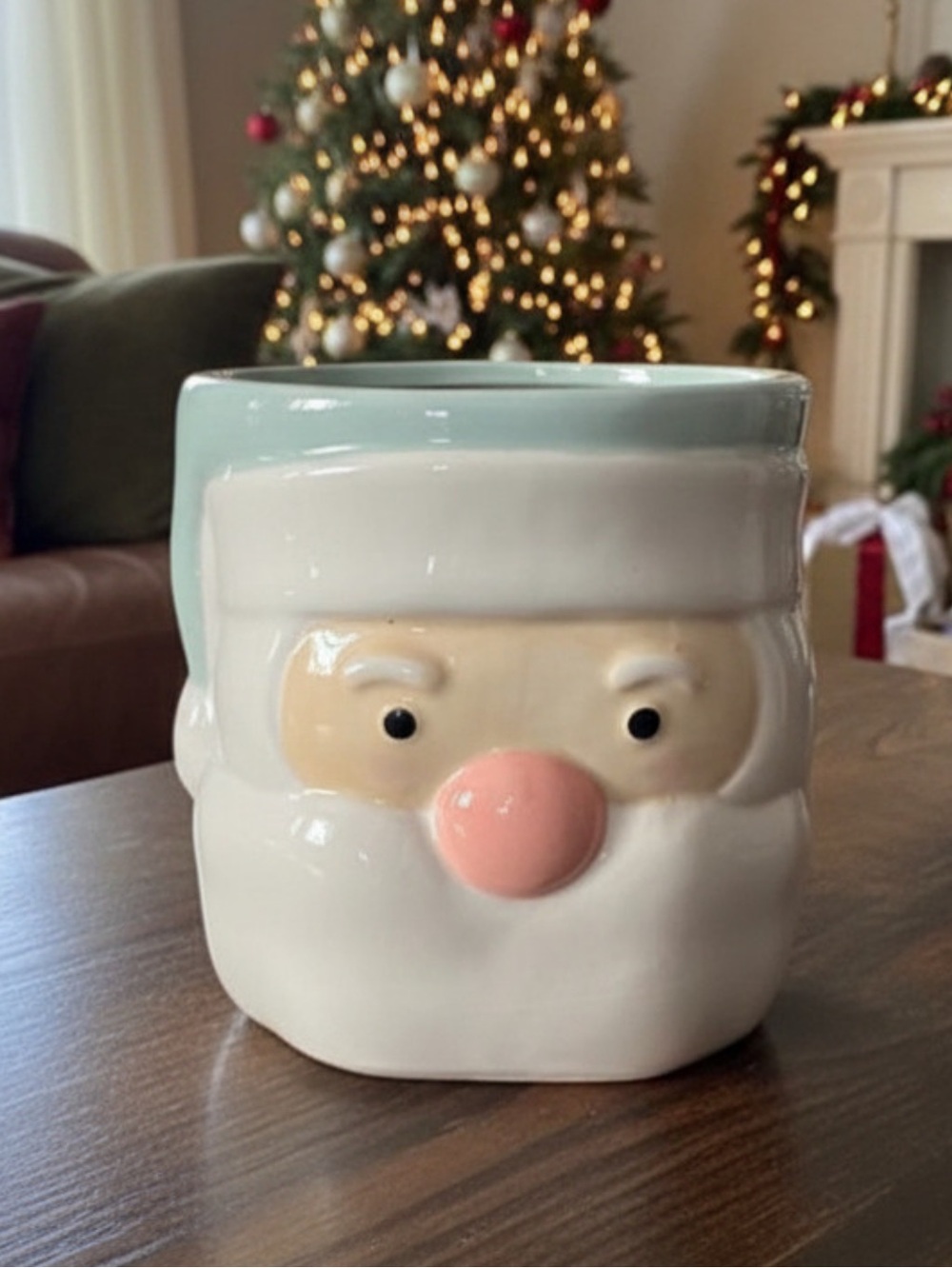 Santa Claus Ceramic Planter